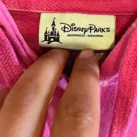 Authentic original Disney Parks I love Mickey heart zip up hoodie sz S tye dye - Picture 3 of 8